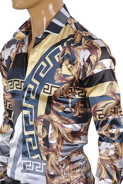 camouflage mens versace|versace men's shirts.